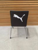 Set Of 3 Black Puma Chairs