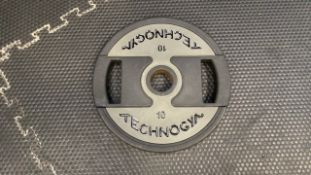 2x 10 Kg Technogym Weight Plate