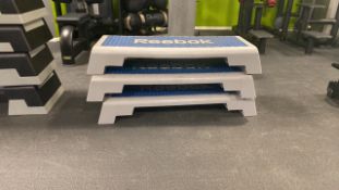 Set Of Three Reebok Gym Steps