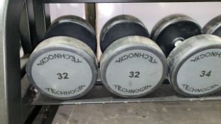 Technogym 32kg Dumbbell X2