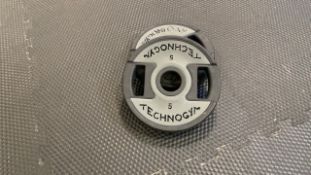Set Of Two 5Kg Technogym Weight Plates