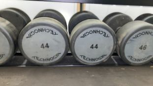 Technogym 44kg Dumbbell X2