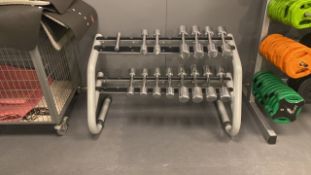 Barbell Rack With Assorted Weights