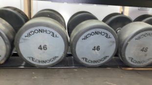 Technogym 46kg Dumbbell X2