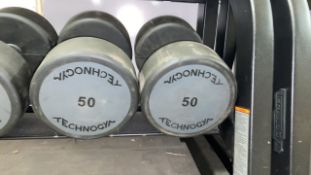 Technogym 50kg Dumbbell X2