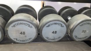 Technogym 48kg Dumbbell X2