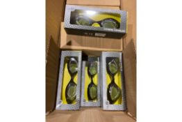 Black Fitness Swim Goggles X1