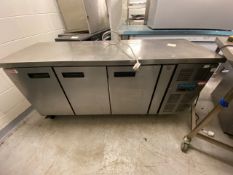 Polar 3 Door Bench Fridge