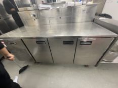Foster 3 Door Bench Fridge