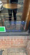 Open Light Up Sign