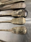 Wooden Tray of Vintage Antique Cutlery