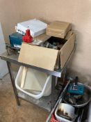 Stainless Table and Baskets