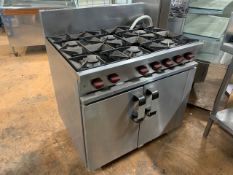 Stainless Steel 6 Burner Industrial Cooker