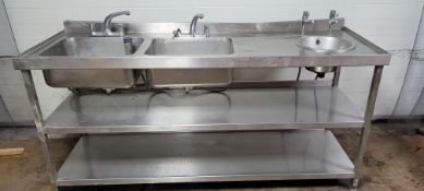 Double Stainless Steel Sink
