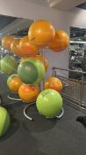 Standing 8 Fitness Ball Rack