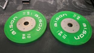 Bison 10kg Weight Plate X2