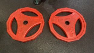 Eurosport 25kg Red Weight Plate X2