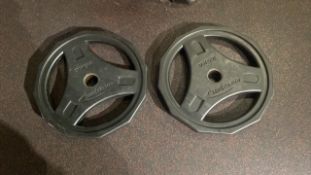 Eurosport 25kg Black Weight Plate X2