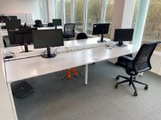 Bank of 4 Office Tables