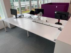 Bank of 4 Office Tables