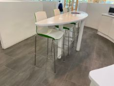 High Table with X4 Connection Stools