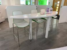 High Table with X4 Connection Stools