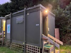 Pair of 2 units male and female toilet / shower blocks