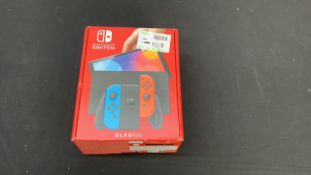 NINTENDO SWITCH OLED NEON BLUE RED SWIT