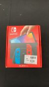 NINTENDO SWITCH CONSOLE OLED NEON BLUE R