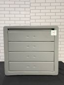 ATLANTA 4 DRAWER CHEST GREY