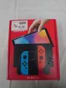NINTENDO SWITCH CONSOLE OLED NEON BLUE R