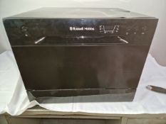 RUSSELL HOBBS TABLE TOP DISHWASHER - BLK