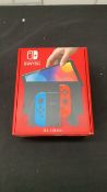NINTENDO SWITCH CONSOLE OLED NEON BLUE R