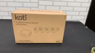 KOTI 4CHANNEL SECURITY SET WITH 4 PIR CA