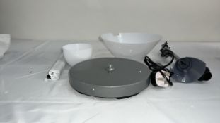 MOTHER AND CHILD LAMP SILVER