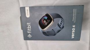 FITBIT VERSA 4 WATERFALL BLUE PLATINUM