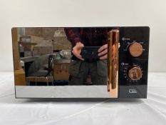 EGL VOGUE MIRRORED MICROWAVE-BLK & COPPR