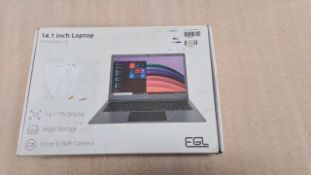 EGL 14.1 INCH WINDOWS 10 LAPTOP GREY