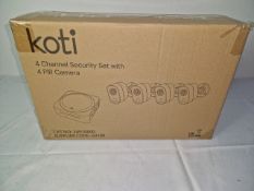 KOTI 4CHANNEL SECURITY SET WITH 4 PIR CA