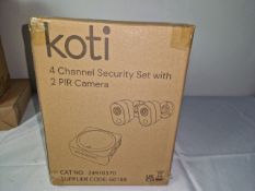 KOTI 4CHANNEL SECURITY SET WITH 2 PIR CA