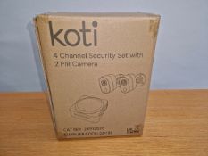 KOTI 4CHANNEL SECURITY SET WITH 2 PIR CA