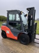 2016, Toyota 40-8FD40N, 4 Tonne Diesel Forklift (4.5 Tonne At 500 Load Center)