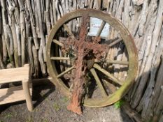 Antique Heavy Ornate Iron Cross