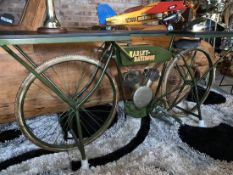 Metal Harley Davidson Motorcycle Desk/Display Bike