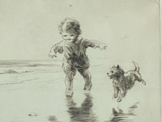 'Wet Sands' pencil signed etching by Eillen Alice Soper (1905-1990)