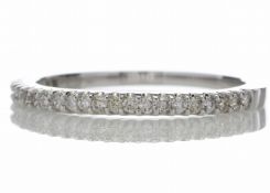 18ct White Gold Half Eternity Diamond Ring 0.25 Carats