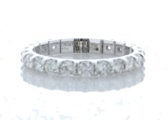 18ct White Gold Claw Set Semi Eternity Diamond Ring 1.50 Carats