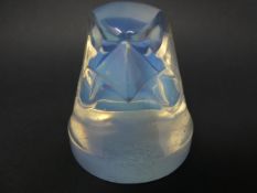 René Lalique Glass Opalescent Tete d'epervier Falcon Mascot