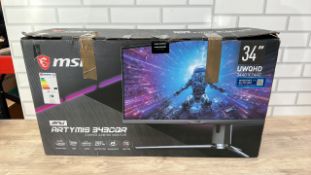 MSI OPTIX MPG343CQR 34 INCH UWQHD 1MS 16