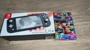 NINTENDO SWITCH LITE GREY + SWITCH MARIO